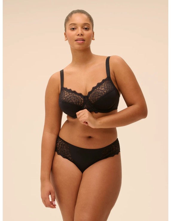 Culotte noire microfibre & dentelle – Simone Pérèle Caresse | Félicià Intima