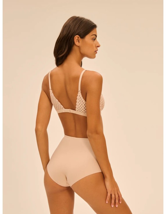 Culotte taille haute gainante – Subtile peau rosée | Félicià Intima