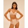 Culotte taille haute gainante – Subtile peau rosée | Félicià Intima