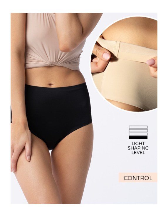 Culotte taille haute Amber Maxi chair – effet gainant et invisible