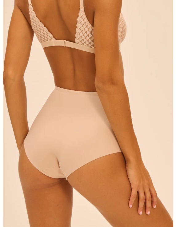 Culotte taille haute gainante – Subtile peau rosée | Félicià Intima