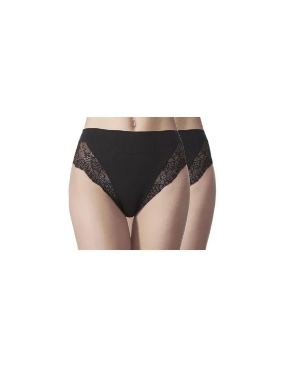 Pacl 2 Slips Milano Esencial Janira – Noir, blanc ou dune | Félicià Intima