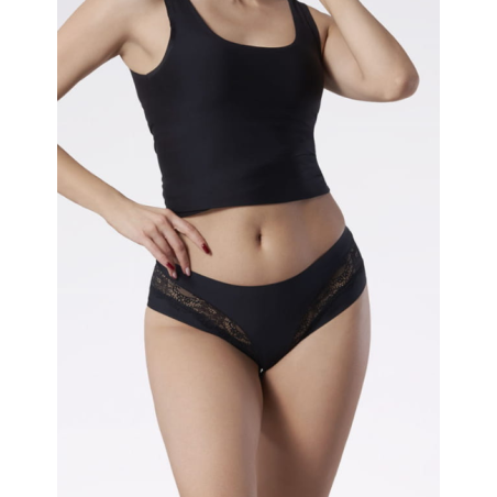 Brésilien en dentelle noire Kiss Brasil – invisible, sexy et raffiné