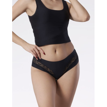 Brésilien en dentelle noire Kiss Brasil