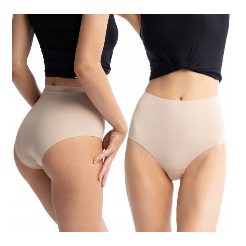 Culotte taille haute Amber Maxi chair – effet gainant et invisible