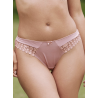 Tanga Dream bleu dentelle florale – invisible & chic | Valege | Félicià Intima