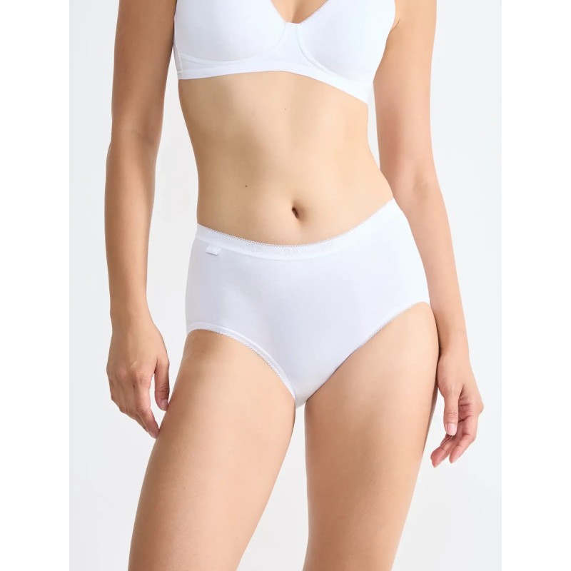 Lot de 4 culottes Basic+ blanc – Sloggi | Félicià Intima