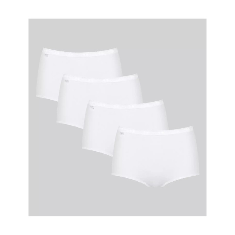 Lot de 4 culottes maxi Basic+ blanc – Sloggi (3 + 1 offerte)