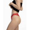 Brésilien en dentelle rouge Salsa Brasil – effet jambes longues & fesses galbées