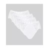 Culottes midi Sloggi Chic – Lot de 4 blanches | Félicià Intima