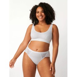 Culottes midi Sloggi Chic – Lot de 4 blanches | Félicià Intima