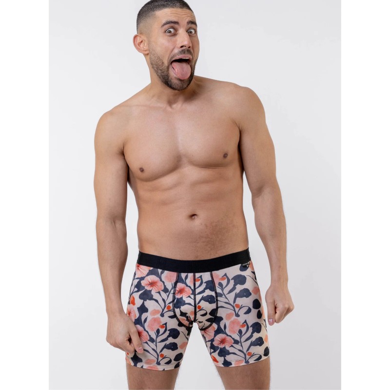 Boxer Polyester Sakura – motif floral Japonais | Loïc Henry Boxer Polyester Sakura – motif floral Japonais | Loïc Henry