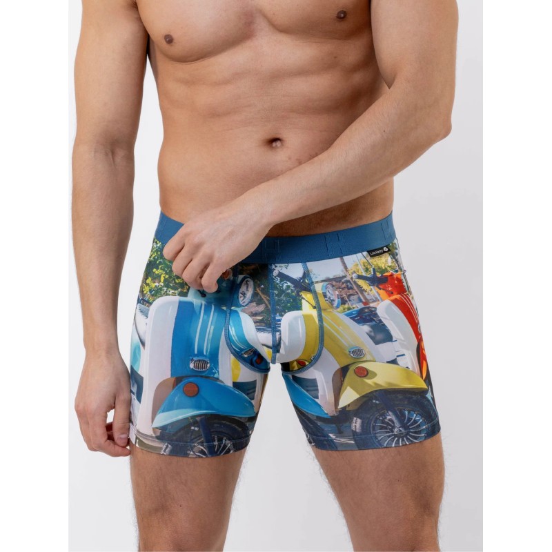 Boxer Polyester Roma – motif Vespa & style italien | Loïc Henry