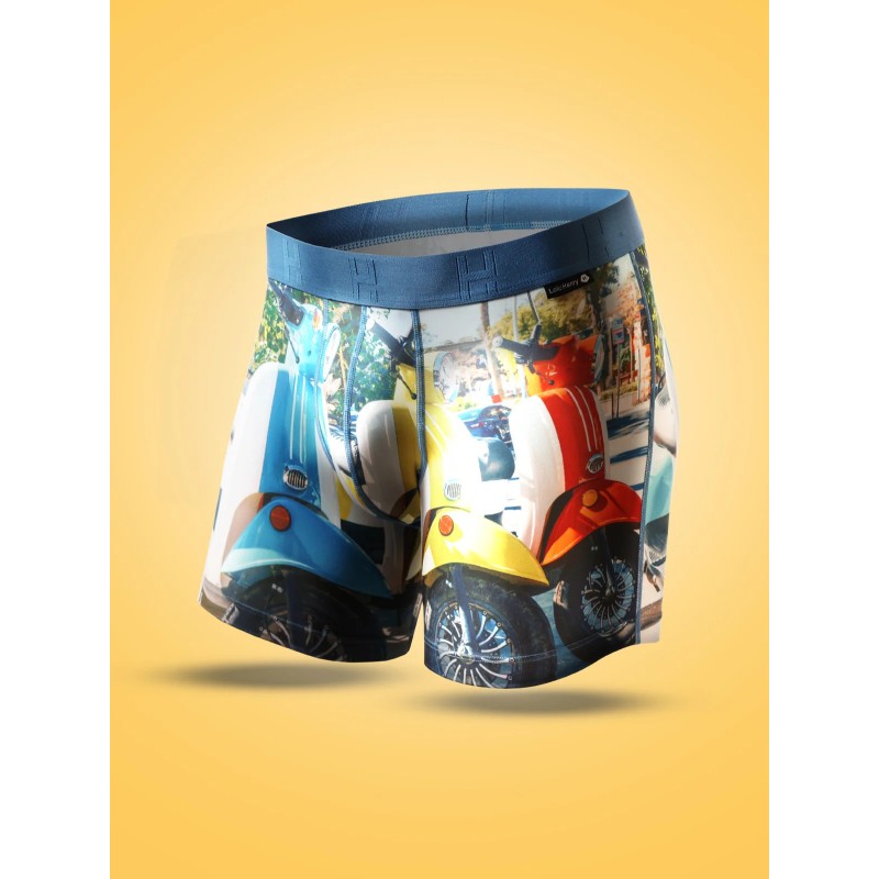 Boxer Polyester Roma – motif Vespa & style italien | Loïc Henry