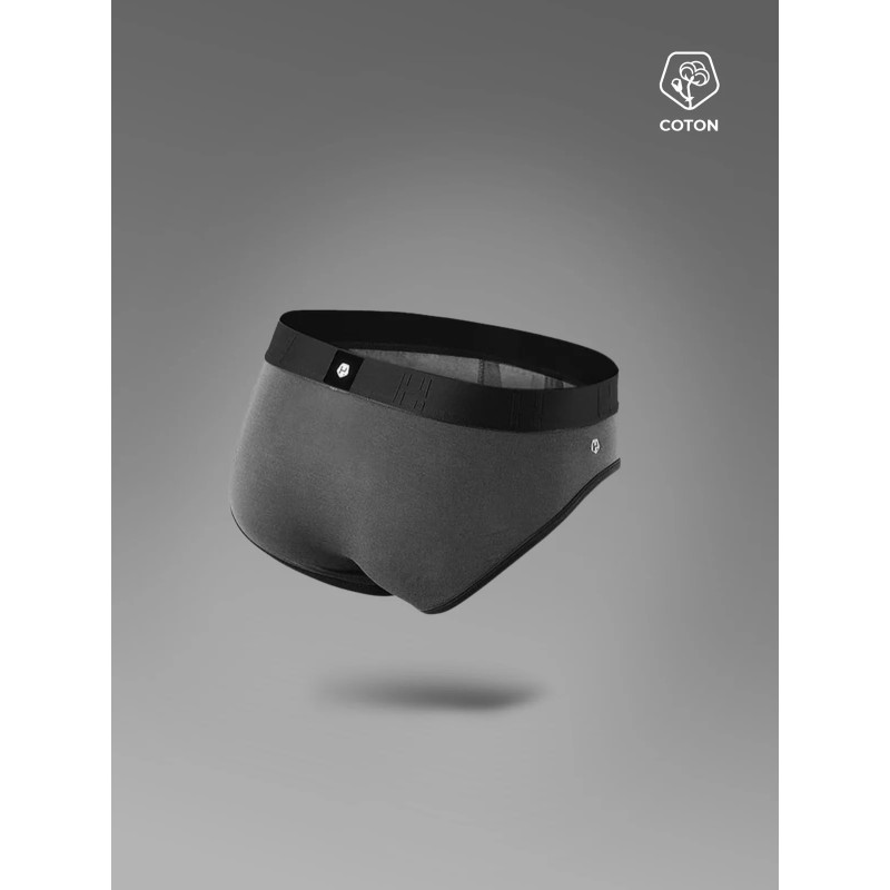 Slip coton gris Every-D – maintien breveté | Loïc Henry