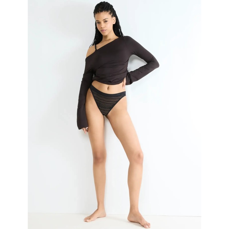 Sloggi Free Evolve String Lace – string femme dentelle noire