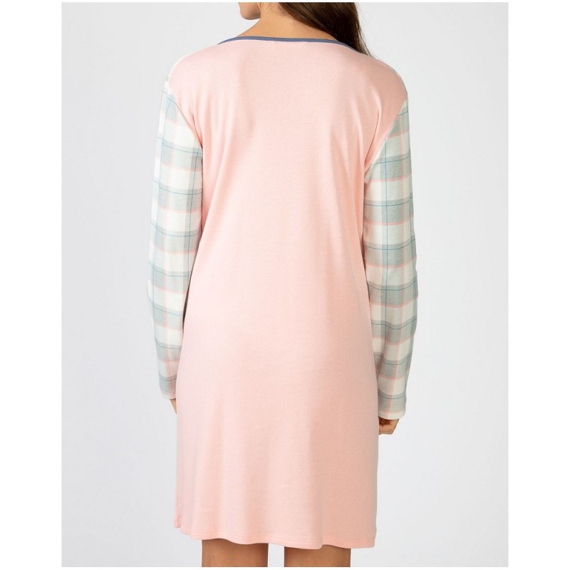 Liquette rose manches longues coton – Massana