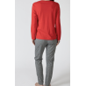 Pyjama long doux rouge – Massana Pyjama long doux rouge – Massana