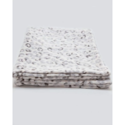 Plaid motif léopard blanc – Massana