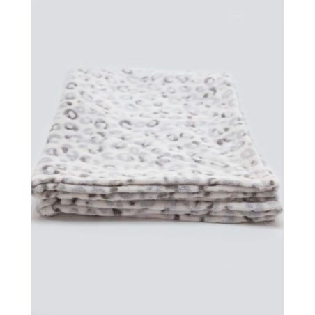 Plaid motif léopard blanc – Massana