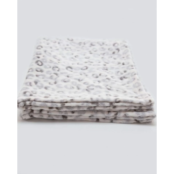 Plaid motif léopard blanc – Massana