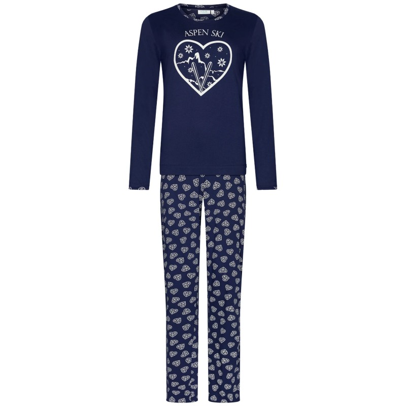 Pyjama Aspen Ski bleu cœur – Rebelle Pastunette