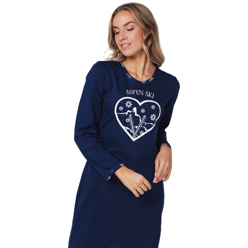 Liquette Aspen Ski bleu coeurs – Pastunette